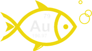 Au Goldfish Gold Metal Chemistry Pun Doggie Tank