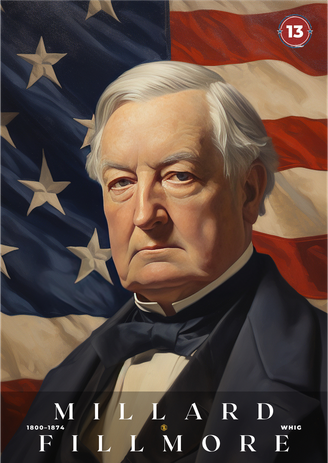 Millard Fillmore 13th President Of The United States Portrait Kids Sweatshirt