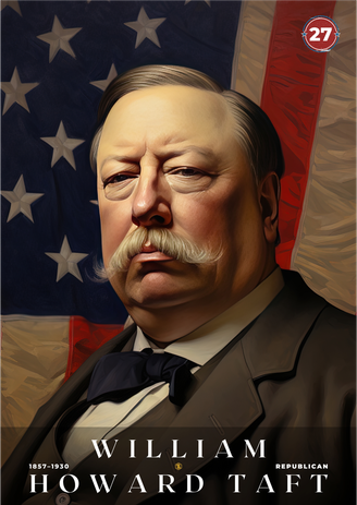 William Taft 27th President Of The United States Portrait Hoodie