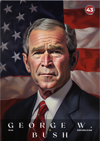 George W. Bush 43rd President Of The United States Portrait Backpack