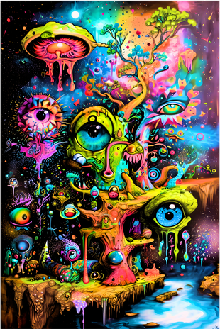 Surreal Vision: A Psychedelic Dreamscape Women's T-Shirt