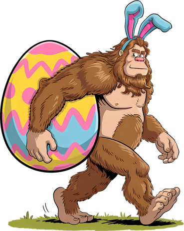 Bigfoot Easter Bunny Ears Egg Sasquatch Lover Gift Tumbler