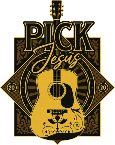 Pick Jesus Funny Christian Pastor Guitar Worship Leader Kids Hoodie
