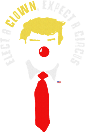 Elect A Clown Expect A Circus Funny Anti Trump Graphic Women's Long Sleeve Shirt