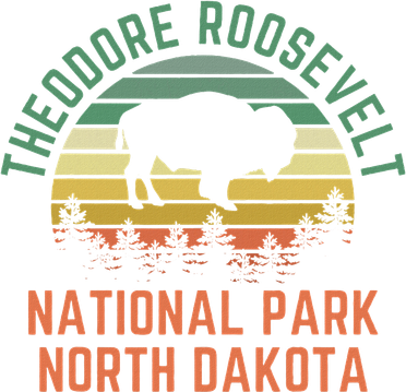 Theodore Roosevelt National Park North Dakota Buffalo Retro Backpack