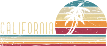 Cali Summer Vacation Ca Palm Trees Usa Retro California Button