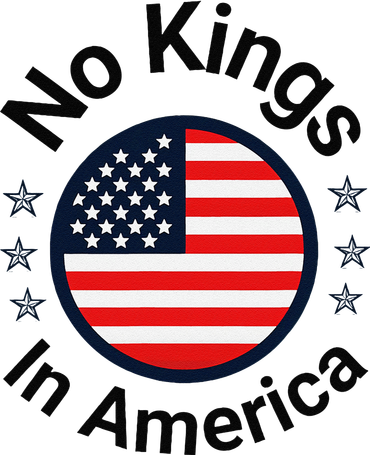 Funny No Kings In America Flag Protest Save Democracy Toddler T-Shirt
