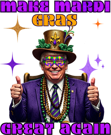 Make Mardi Gras Great Again Funny Mardi Gras Trump Gift Kids Hoodie