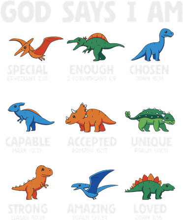 God Says I Am Dinosaur Lover Christian Doggie Tank