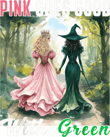 Witch Goes Good With Green Halloween Witch Women's Long Sleeve Shirt