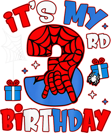 It'S My 3rd Birthday Spider Theme Party Boy Birthday Present Doggie Tank