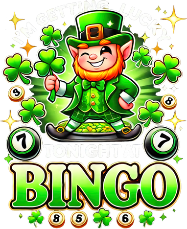 Funny Bingo St. Patrick's Day Getting Lucky Leprechaun Women's Hoodie