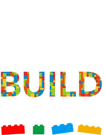Building Blocks Eat Sleep Build Repeat Golf Towel