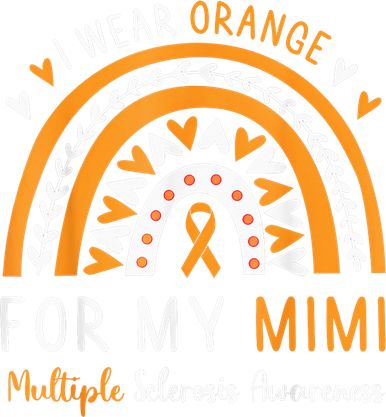 Multiple Sclerosis Awareness I Wear Orange For My Mimi Kids T-Shirt