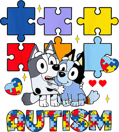 Autism Awareness Dog Lover Golf Towel