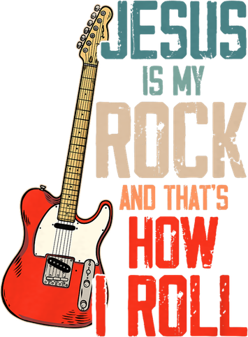 Jesus Is My Rock And That Is How I Roll Christian Coaster