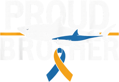 Proud Brother Autism Awareness Shark Support Ribbon Backpack