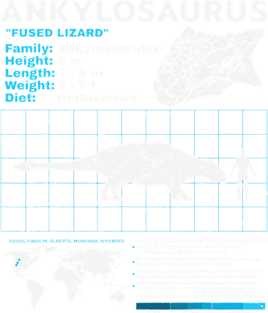 Ankylosaurus fact sheet Dinosaur Facts Gift Ceramic Ornament