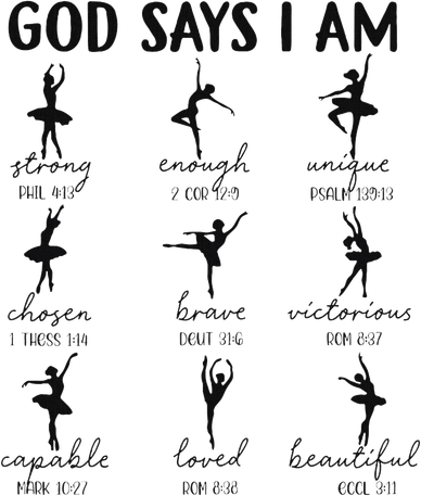 Christian God Says I Am Ballet Dancer Religious Bible Verse Baby Bodysuit