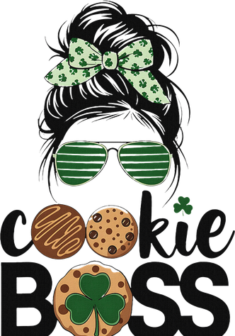 Scout Cookie Boss Kidlife Messy Bun Sunglasses Women's Long Sleeve Shirt