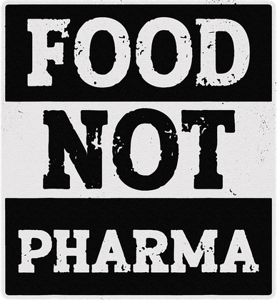 Healthy Organic Eating Herbalist Food Not Pharma Kids Long Sleeve Shirt