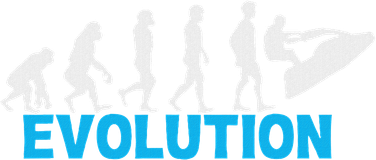Evolution Jet Ski Funny Water Sport Boating Gift T-Shirt