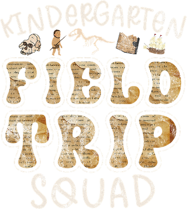 Kindergarten History Museum Field Trip Squad Teacher Kids T-Shirt