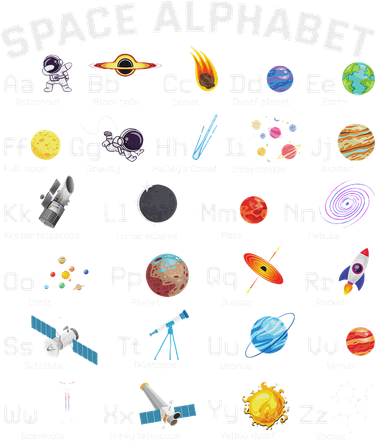 Alphabet Space Galaxy Abcs Letters Science Teacher Coffee Mug