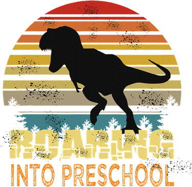Roaring Preschool Dinosaur Back To School First Day Boys Button