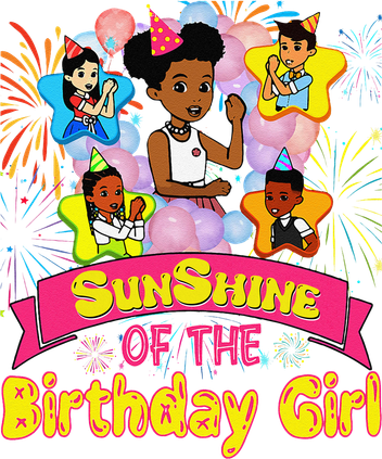 Cute SunShine of the Birthday Girl Kids T-Shirt
