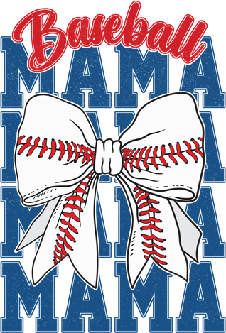 Baseball Mama Coquette Bow Game Day Baseball Mom Mother Coffee Mug