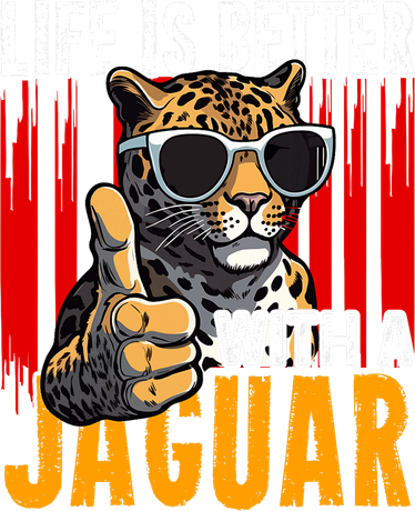Life Is Better With A Jaguar Funny Jaguars Kids Sweatshirt