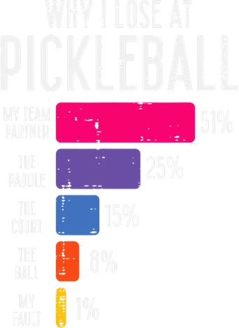 Why I Lose At Pickleball Funny Pickle Ball Women Men Kids Toddler Long Sleeve