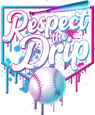 Cool Respect the Drip Icecream Baseball Fan Button