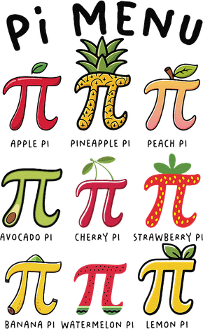 Pie Menu Funny Pi Day Pi 3 Button