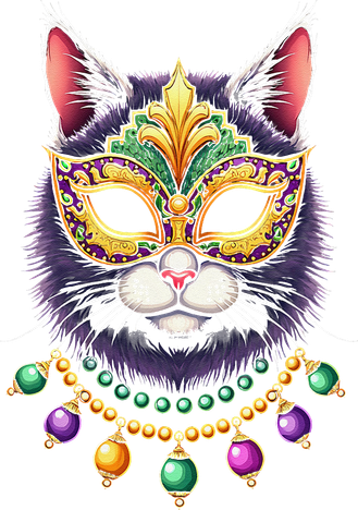 Mardi Cat Jewels Women's Sweatshirt