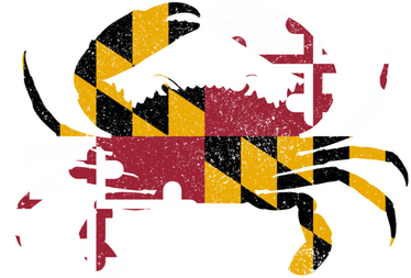 Maryland Blue Crab Vintage Maryland Flag Doggie Tank