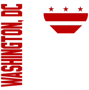 Funny Gift Love Washington D C With Washington D C Flag In A Heart  Kids Long Sleeve Shirt