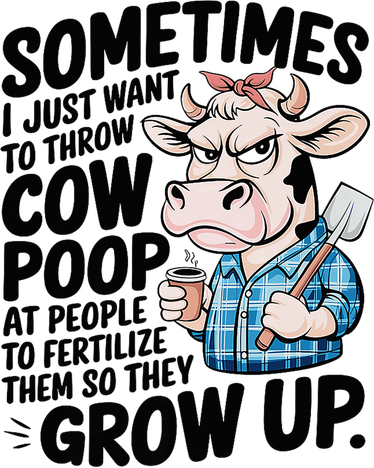 Cow Poop Saying Sarcastic Farm Animal Sassy Farmer Baby Bodysuit
