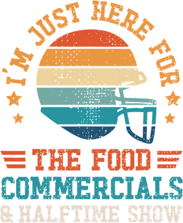 I'm Just Here For The Food Funny Football Baby Bodysuit