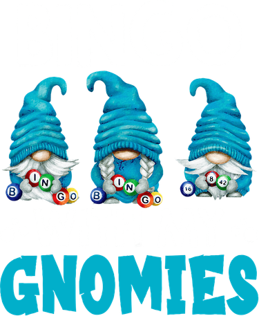 Bingo Gnome With My Gnomies Funny Women's Hoodie