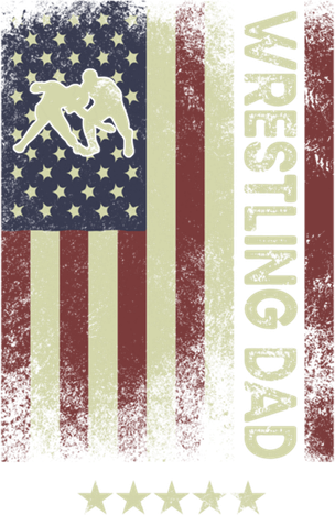 Usa American Flag - Wrestling Dad Cute Gift Backpack