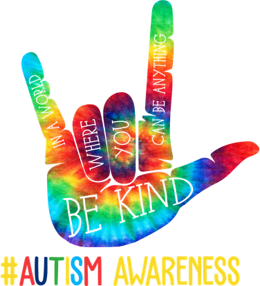 Be Kind ASL Love Sign Language Hand Autism Awareness Women's Tank Top