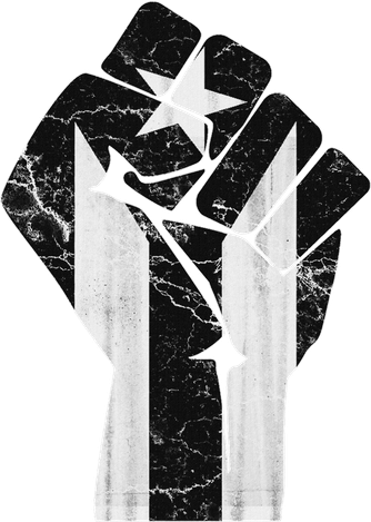 Boricua Strong Puerto Rico Black Flag Fist Toddler Long Sleeve