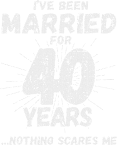 Couples Married 40 Years Funny 40th Wedding Anniversary Kids T-Shirt