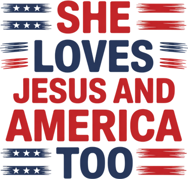She Loves Jesus And America Too Kids Sweatshirt
