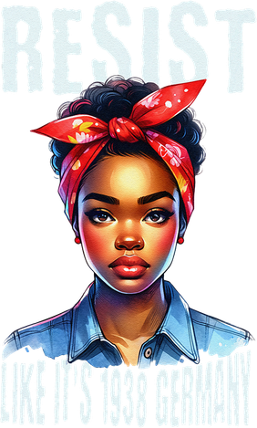 Resist Like Its 1938 Germany African American Girl Democrat Tumbler