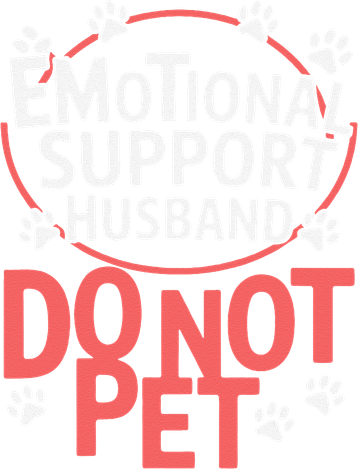 Emotional Support Husband Do Not Pet Kids Sweatshirt
