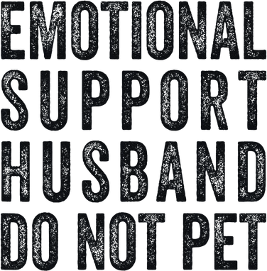 Funny Emotional Support Husband Do Not Pet Retro Husbands Tank Top
