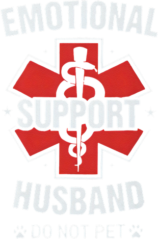 Emotional Support Husband Do Not Pet Coaster
